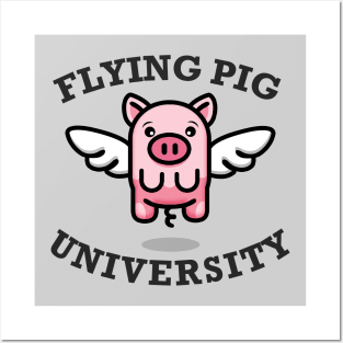 Pigs fly University Posters and Art